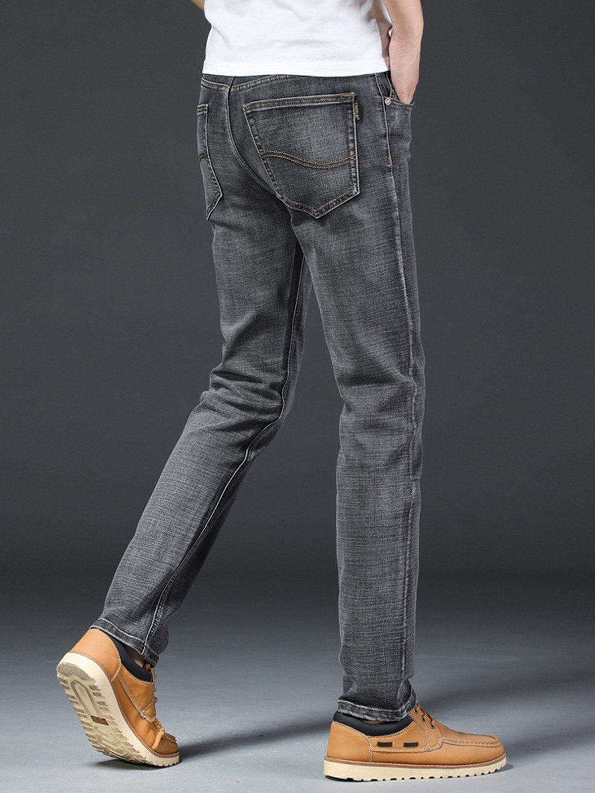 Casual Straight Regular Fit Jeans-Zittor