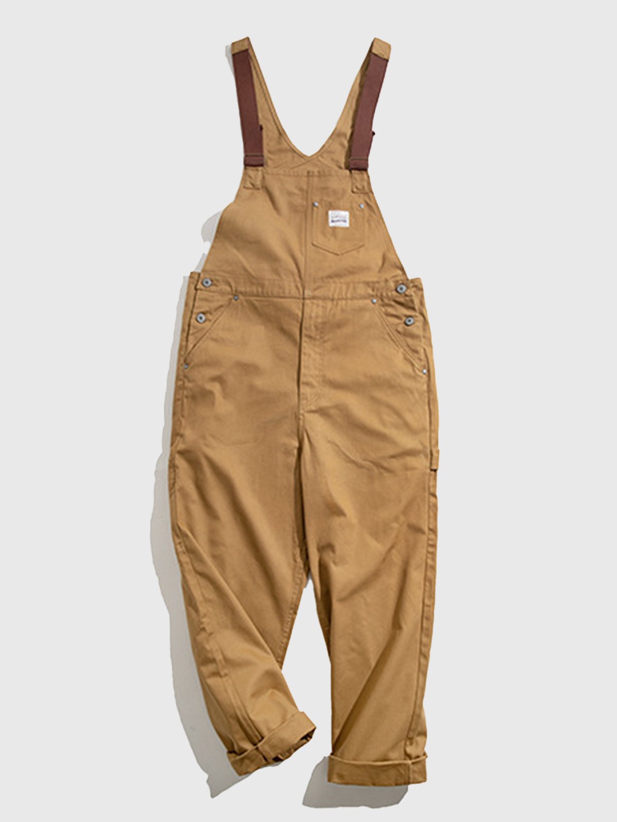 M's Khaki Canvas Overall-Zittor