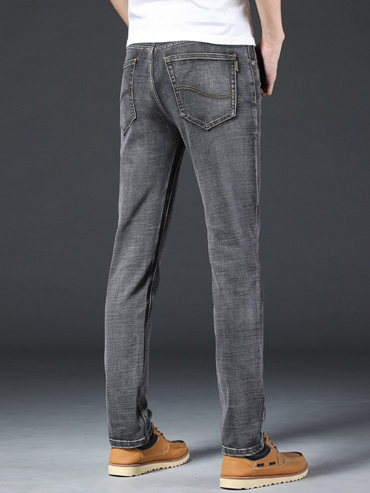 Casual Straight Regular Fit Jeans-Zittor