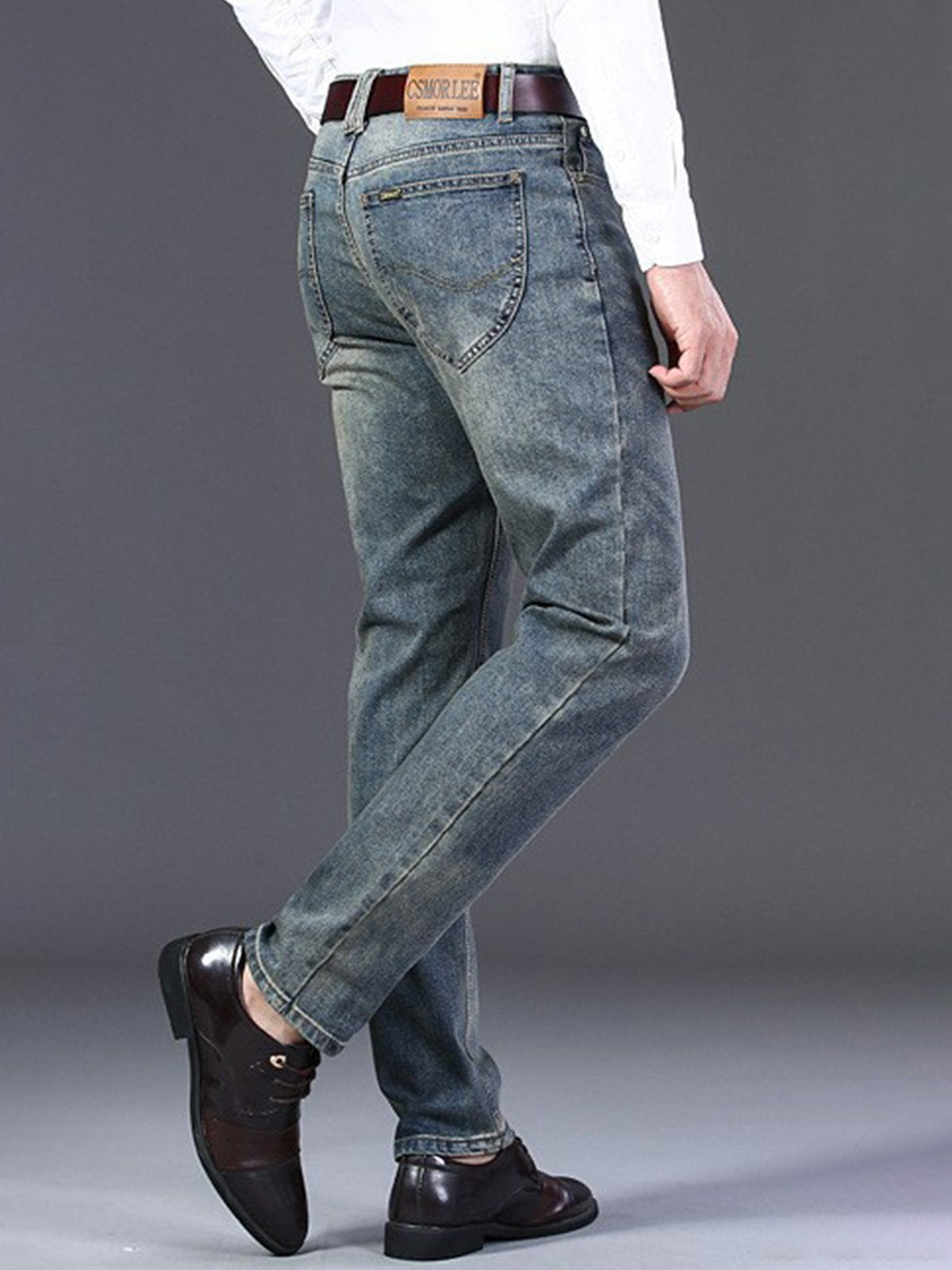Casual Straight Regular Fit Jeans-Zittor