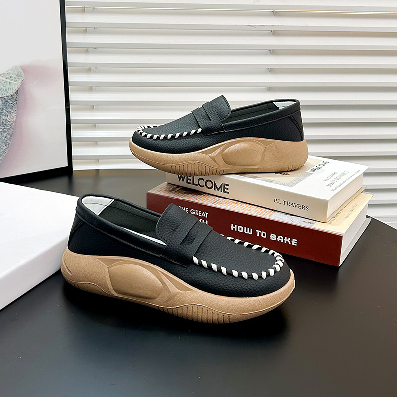 💥LAST DAY 60% OFF💥Spring Thick Sole Comfortable Low-cut Leather Boots（FREE SHIPPING）