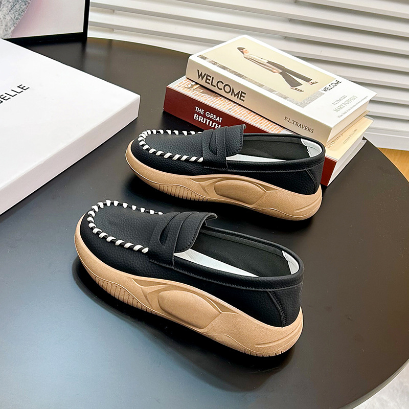 💥LAST DAY 60% OFF💥Spring Thick Sole Comfortable Low-cut Leather Boots（FREE SHIPPING）