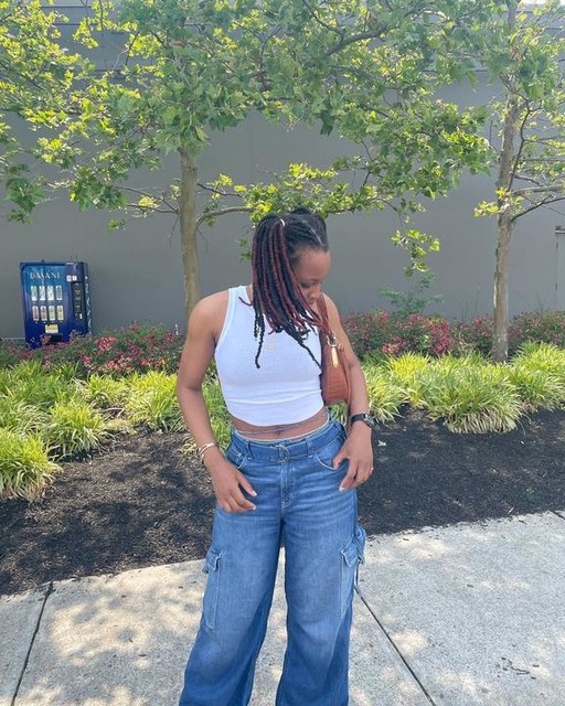 Drape Super High-Waisted Baggy Wide-Leg Jean