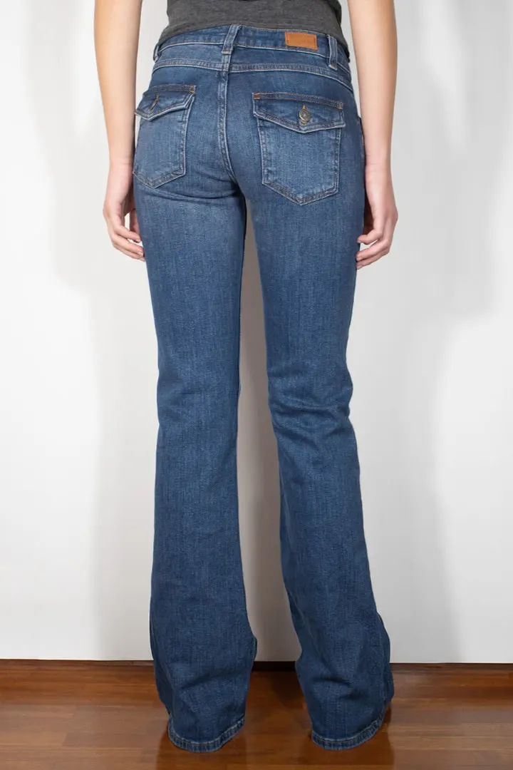 Low waist flared jeans
