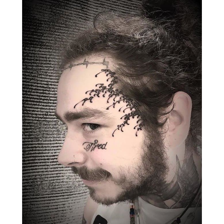 Post Malone Temporary Tattoos