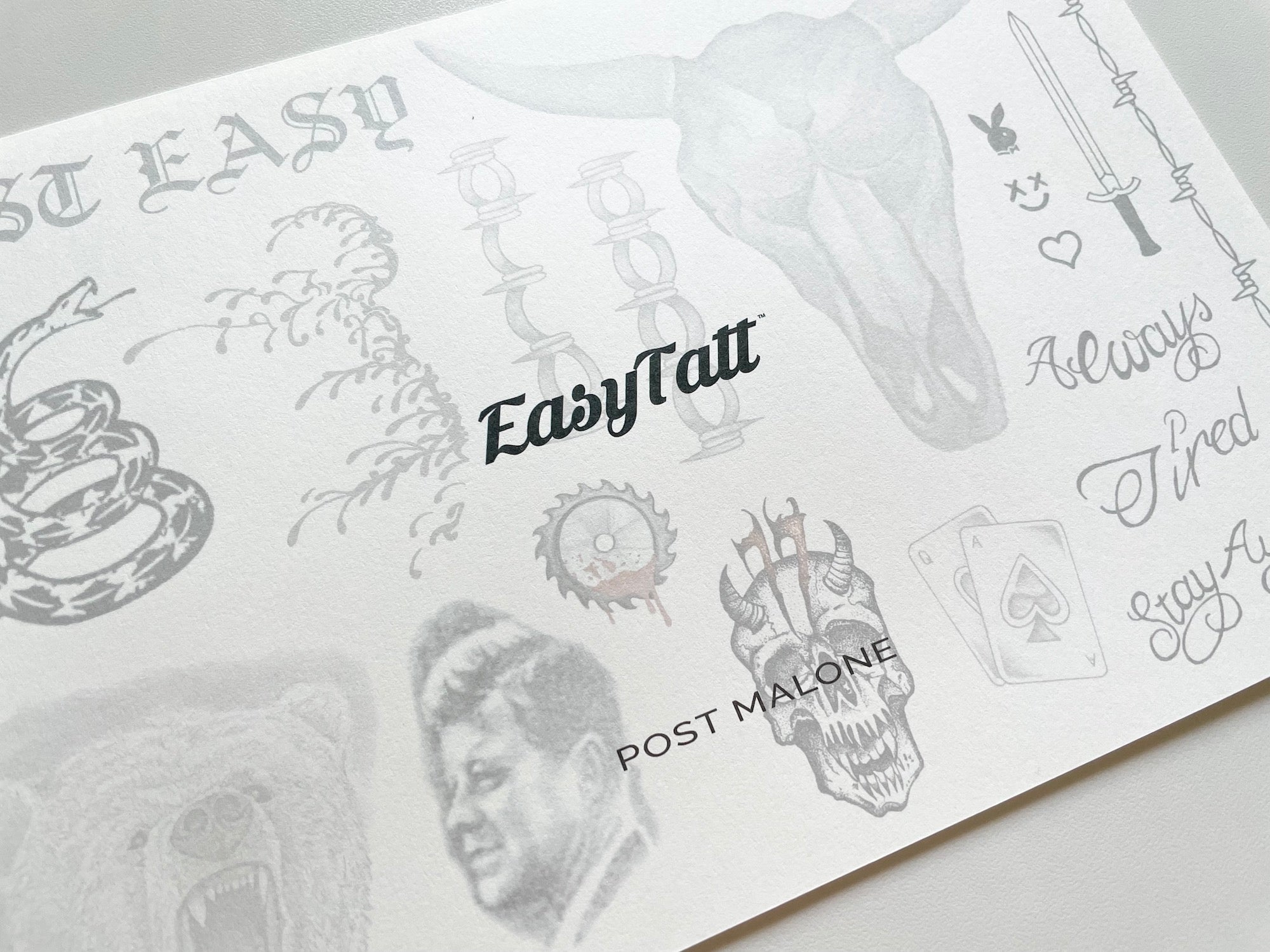 Post Malone Temporary Tattoos