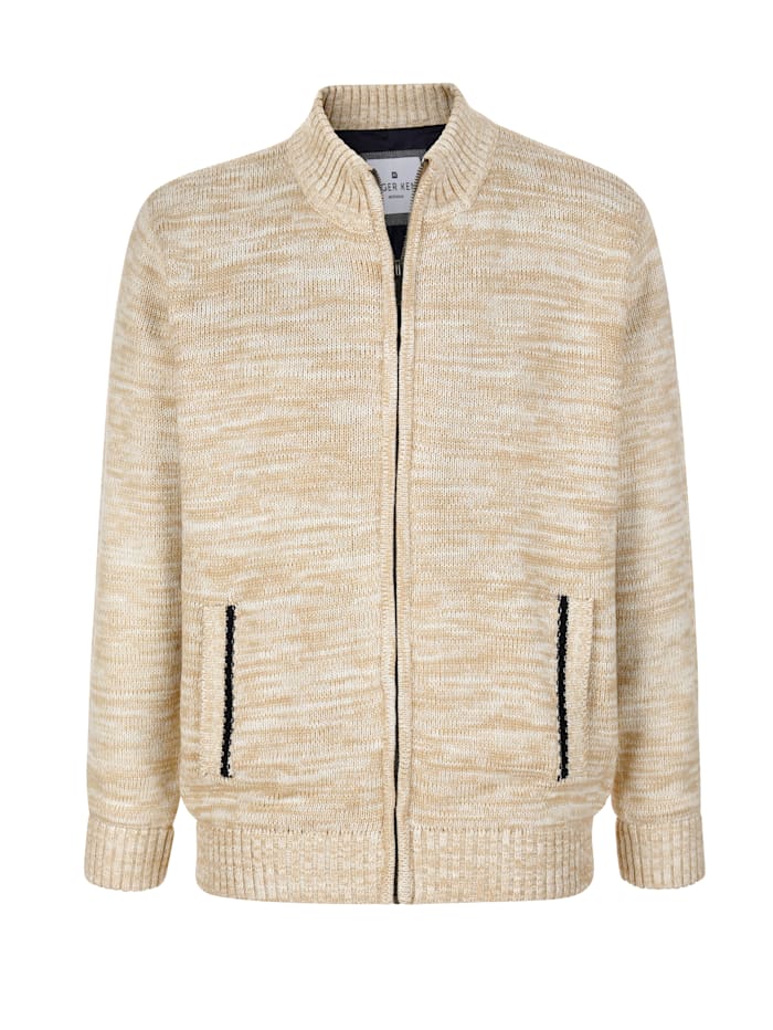 Men's Stand Collar Fashion Cardigan Sweater Knitted Jacket