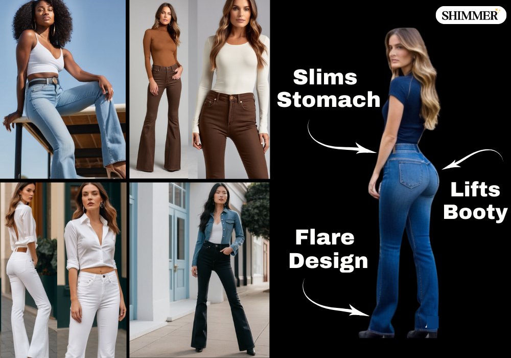 Shimmer™ Premium Lift Flare Jeans