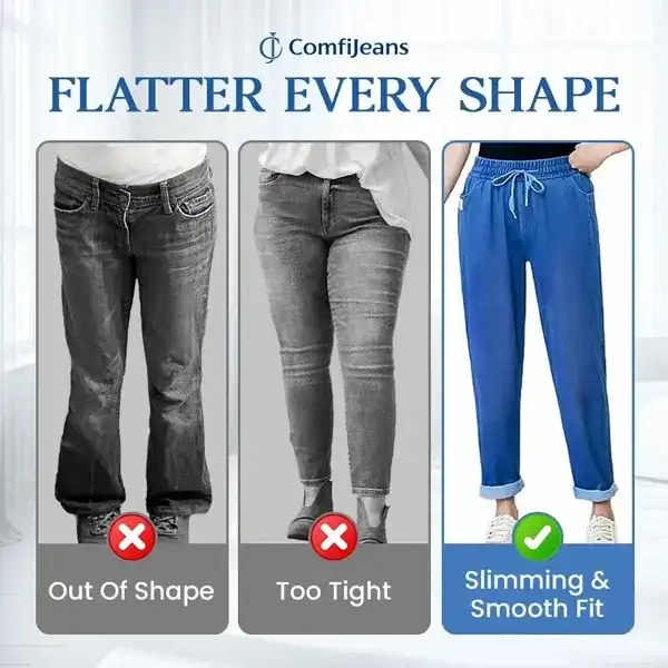 ComfiJeans - LAST DAY 70% OFF - High Waist Ultra-Stretch Mom Jeans
