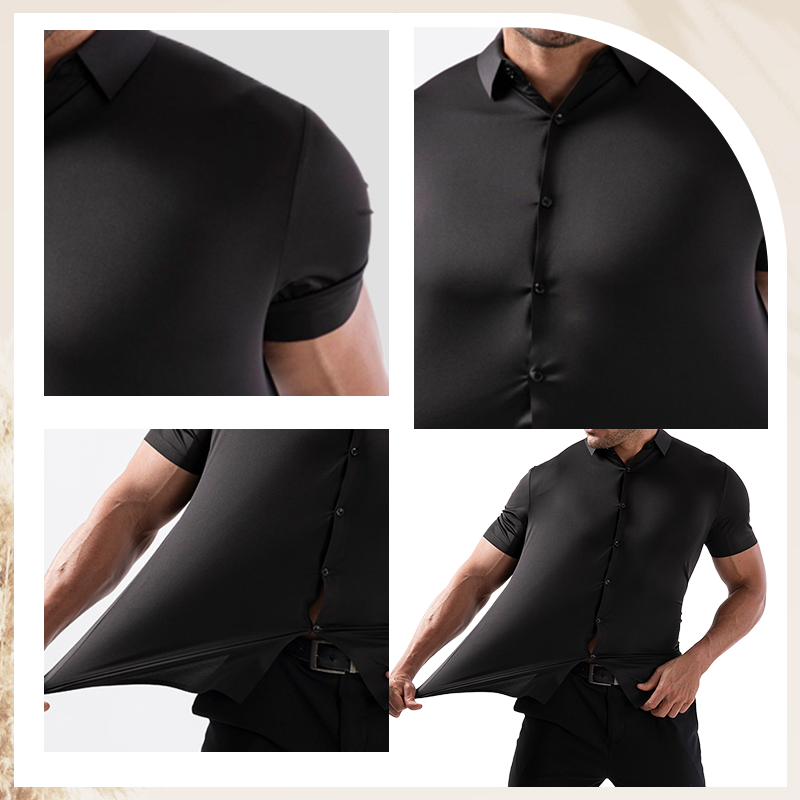 🔥Hot Sale 50% OFF🔥Men's Short Sleeve 4-Way Stretch Shirt