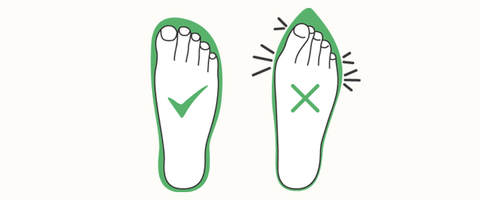 Wide toe box shoes compared to traditional toe box