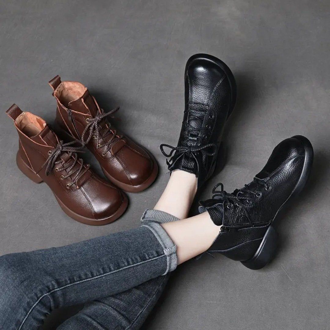 Soft sole and soft surface versatile leather boots