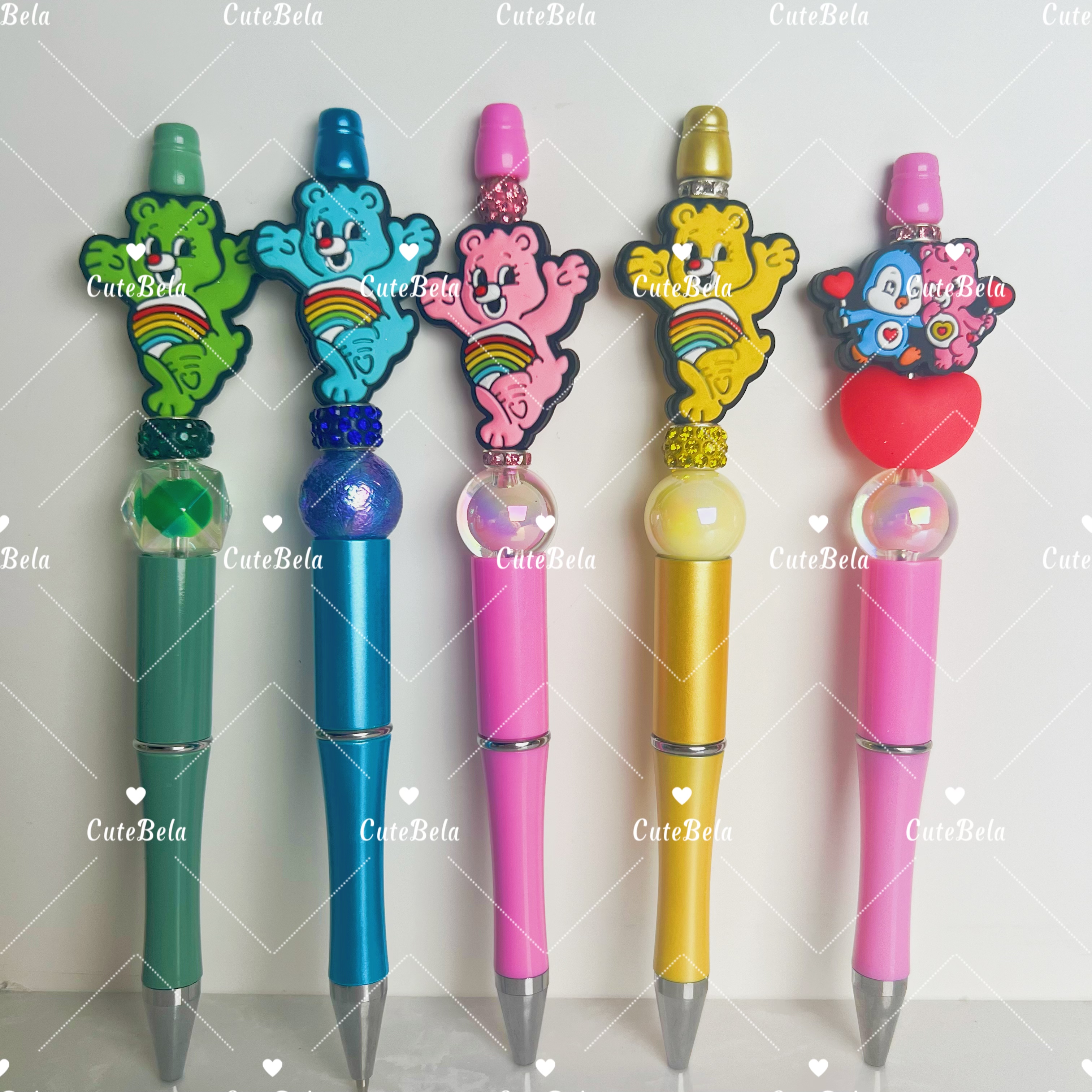Premade Beaded Pen-Bears