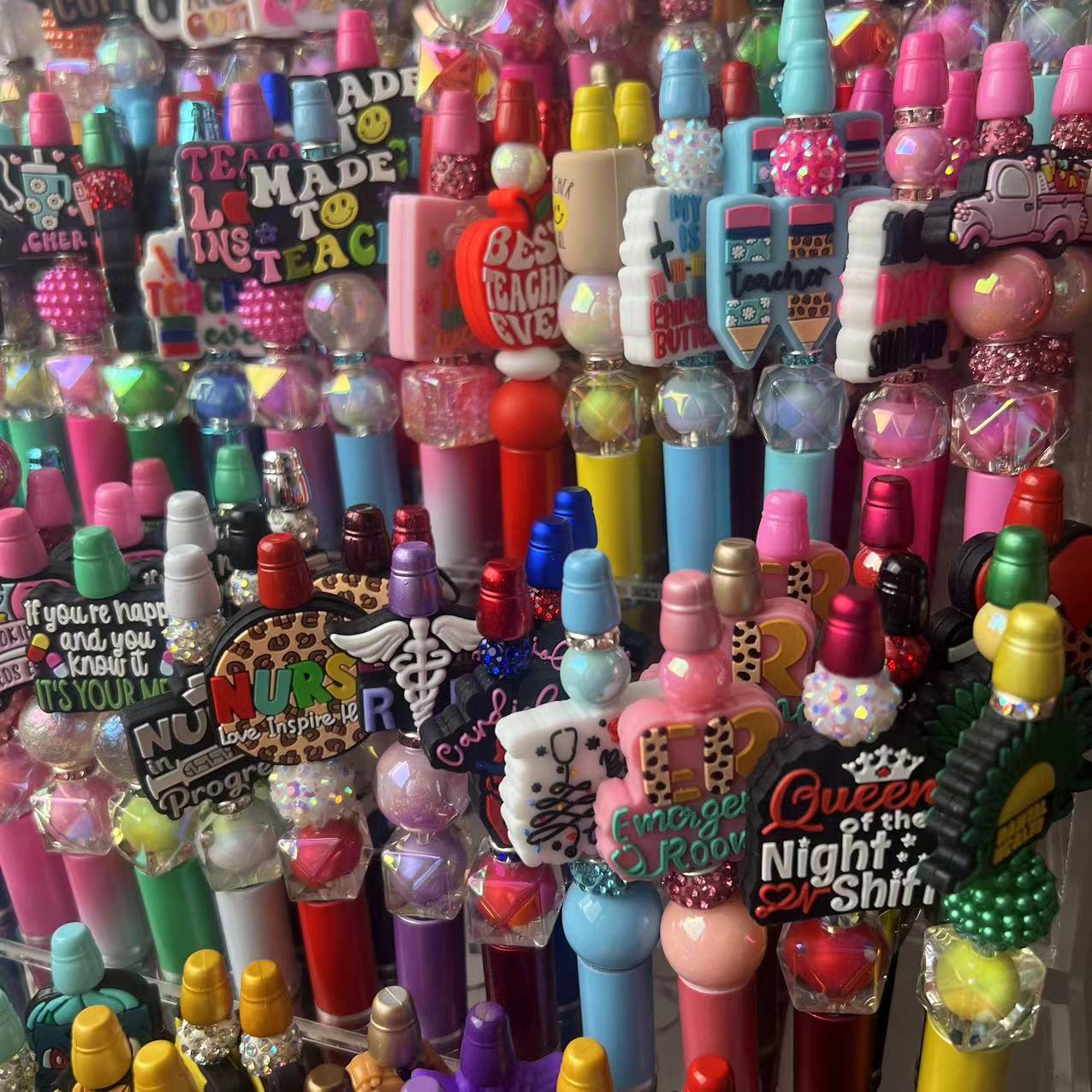 [Summer Sale] Premade Beaded Pens or Keychains or Stylist Pens with Focals