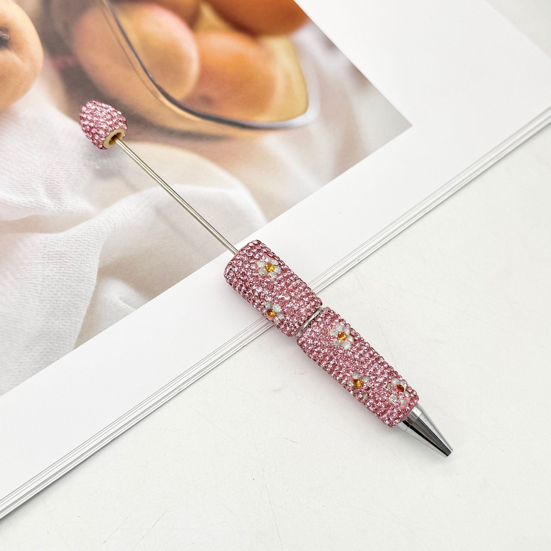 Daisy Rhinestone Beadable Ballpoint Pen