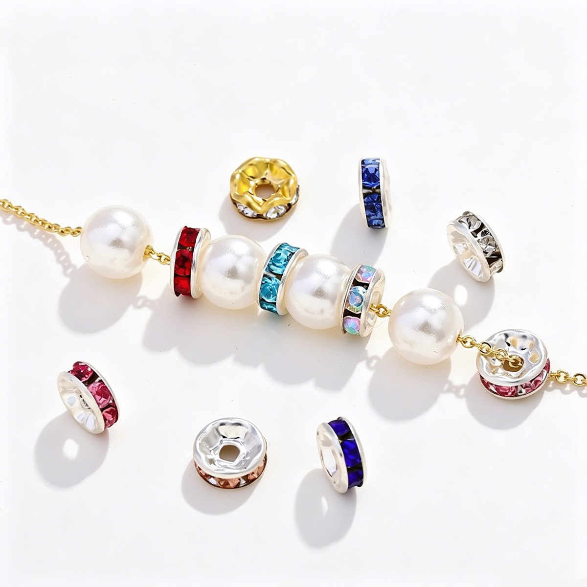 Rhinestone Spacers for Beads