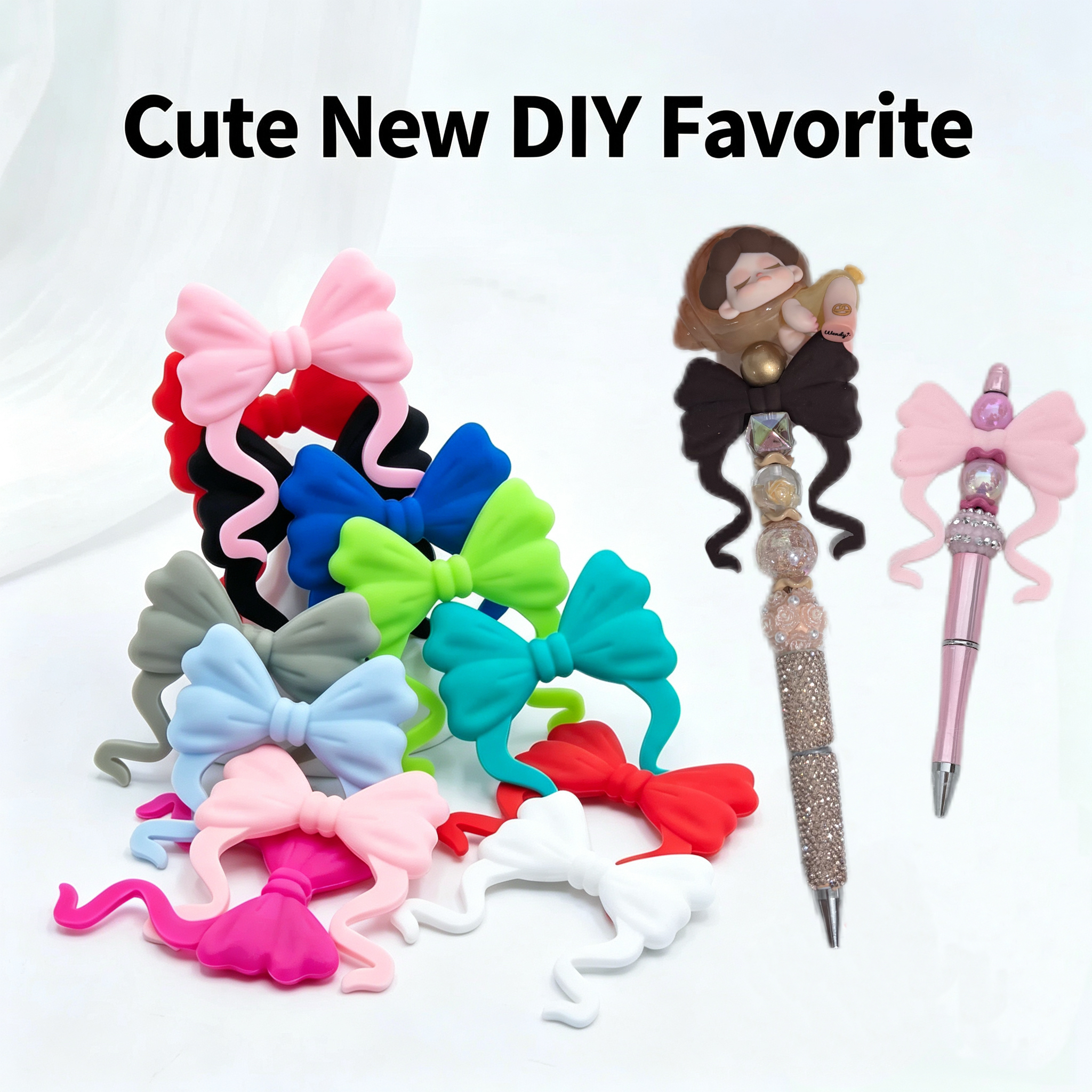 Silicone Bow Beads