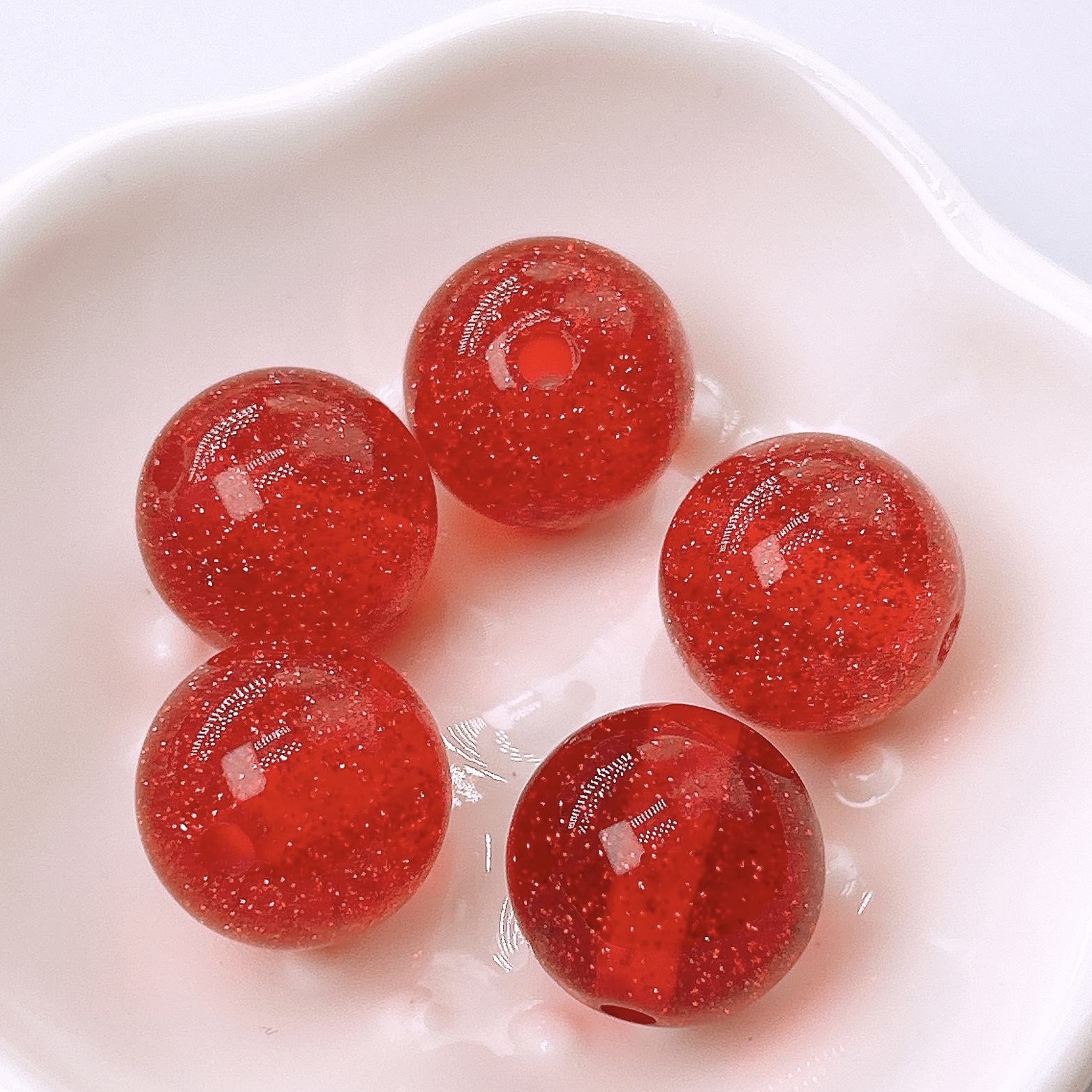Starry Glitter Resin Beads