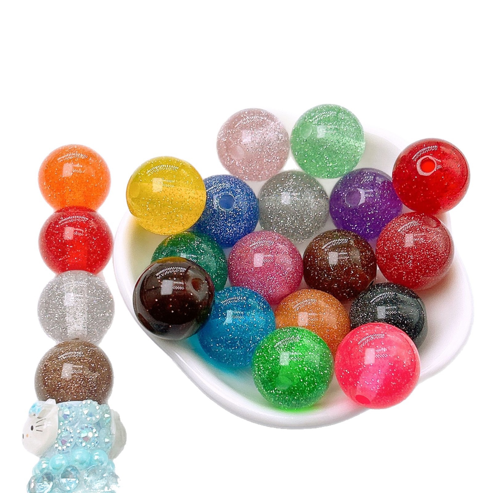 Starry Glitter Resin Beads