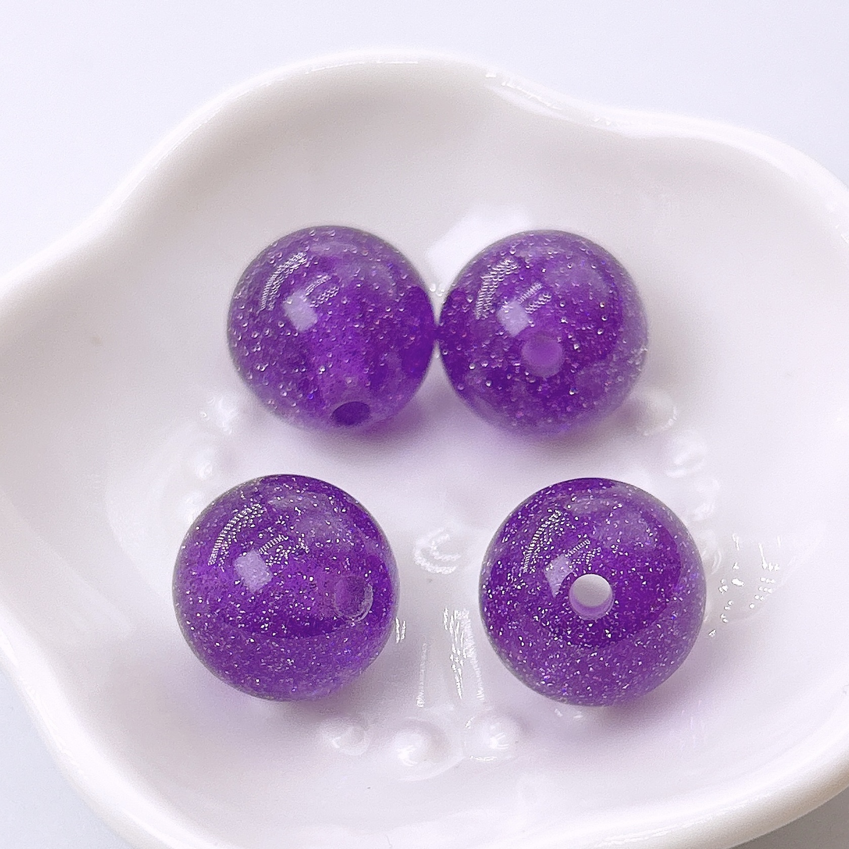 Starry Glitter Resin Beads