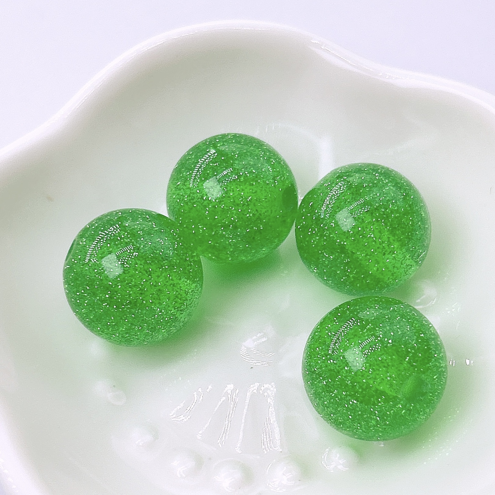 Starry Glitter Resin Beads