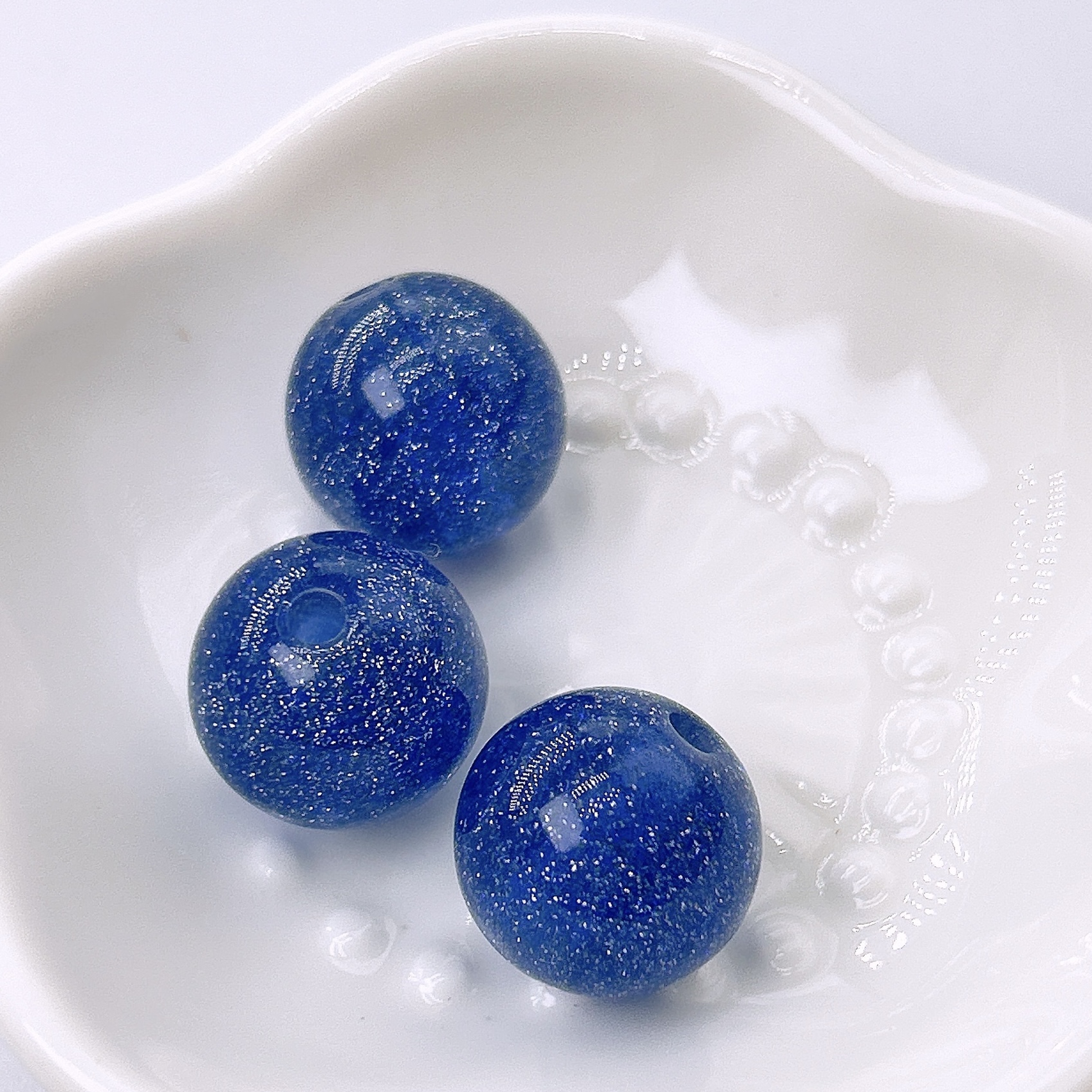 Starry Glitter Resin Beads