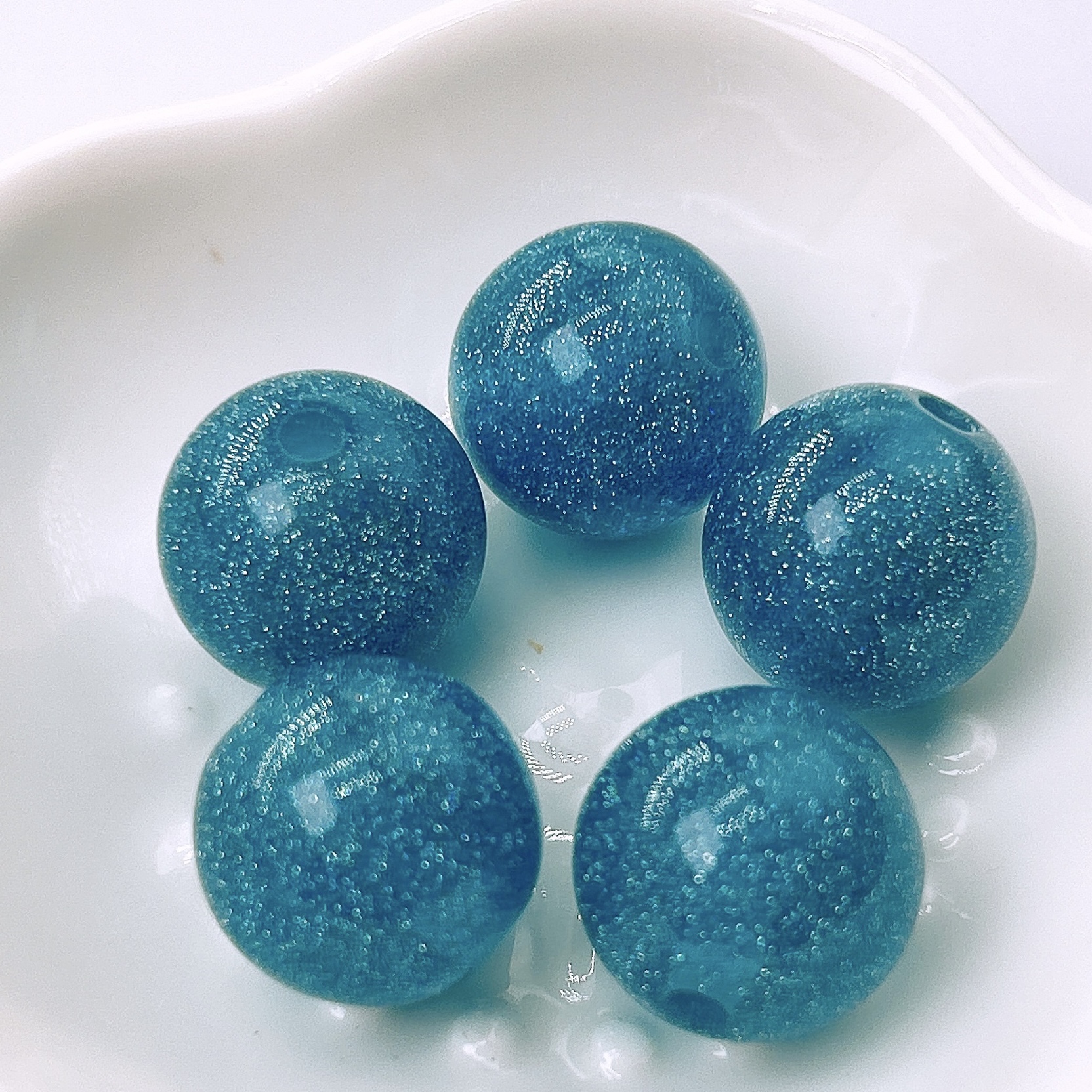 Starry Glitter Resin Beads