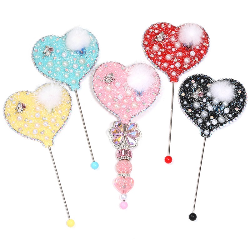 Sugar Fluffy Heart DIY Hand Mirror