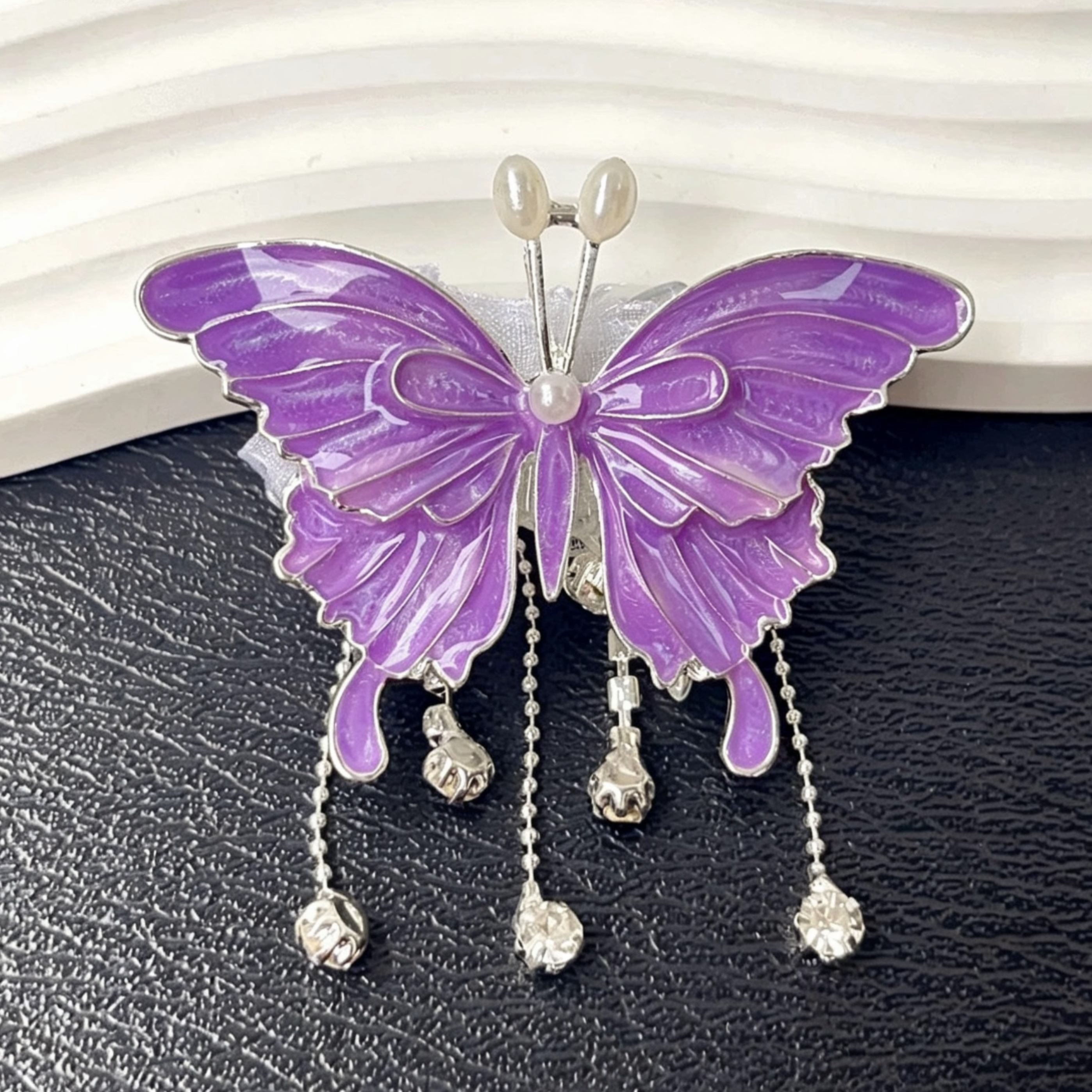 3D Butterfly Tassel Beads