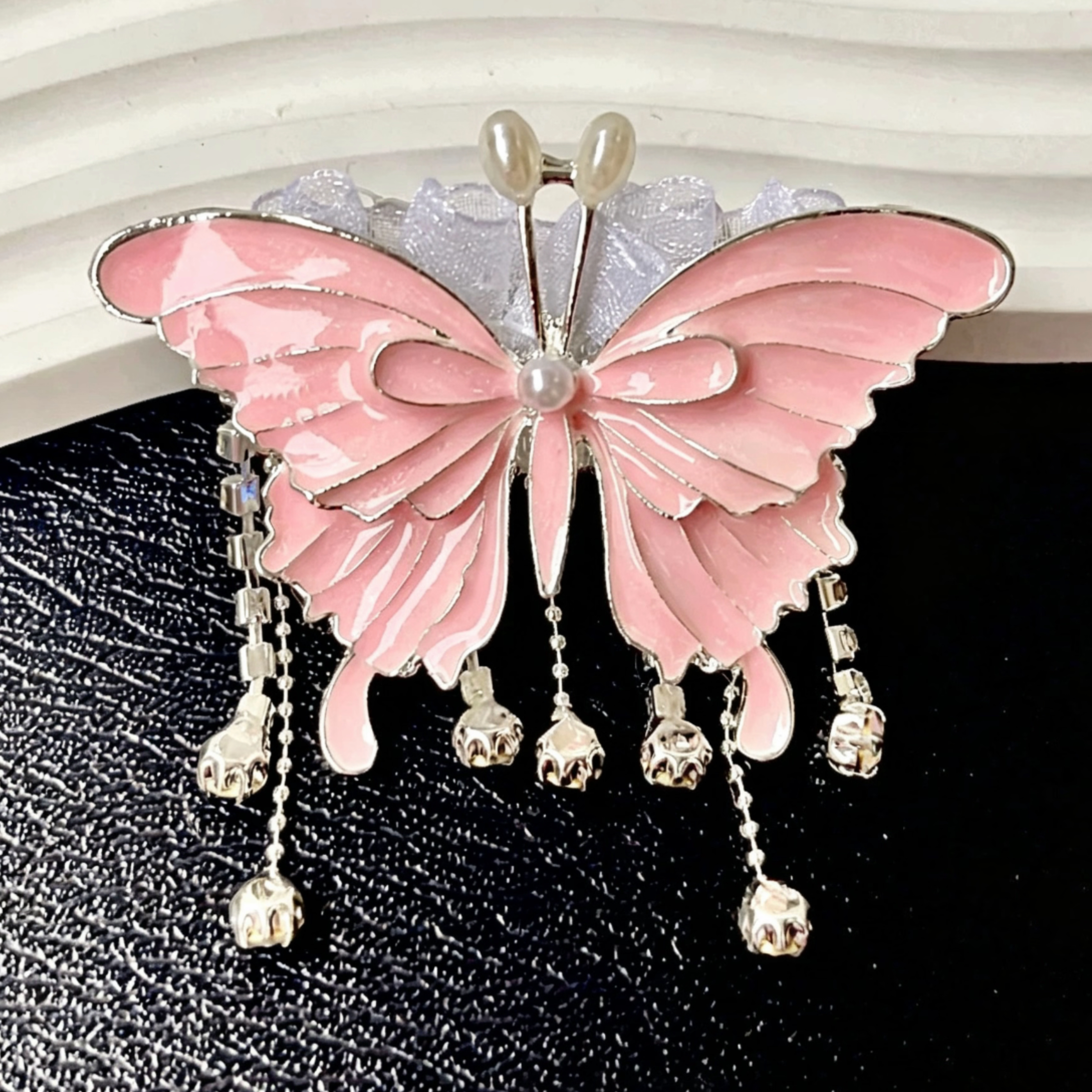 3D Butterfly Tassel Beads
