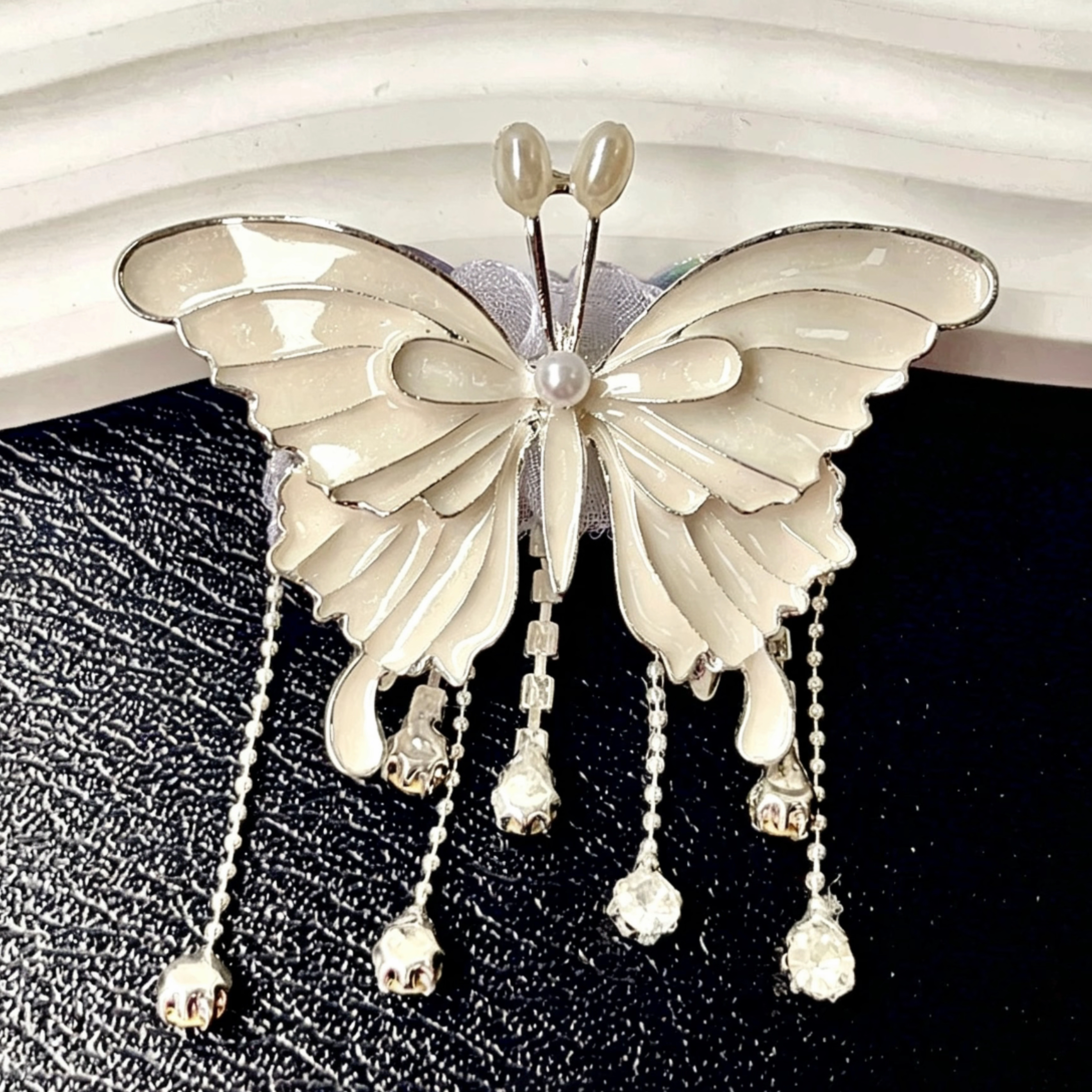 3D Butterfly Tassel Beads