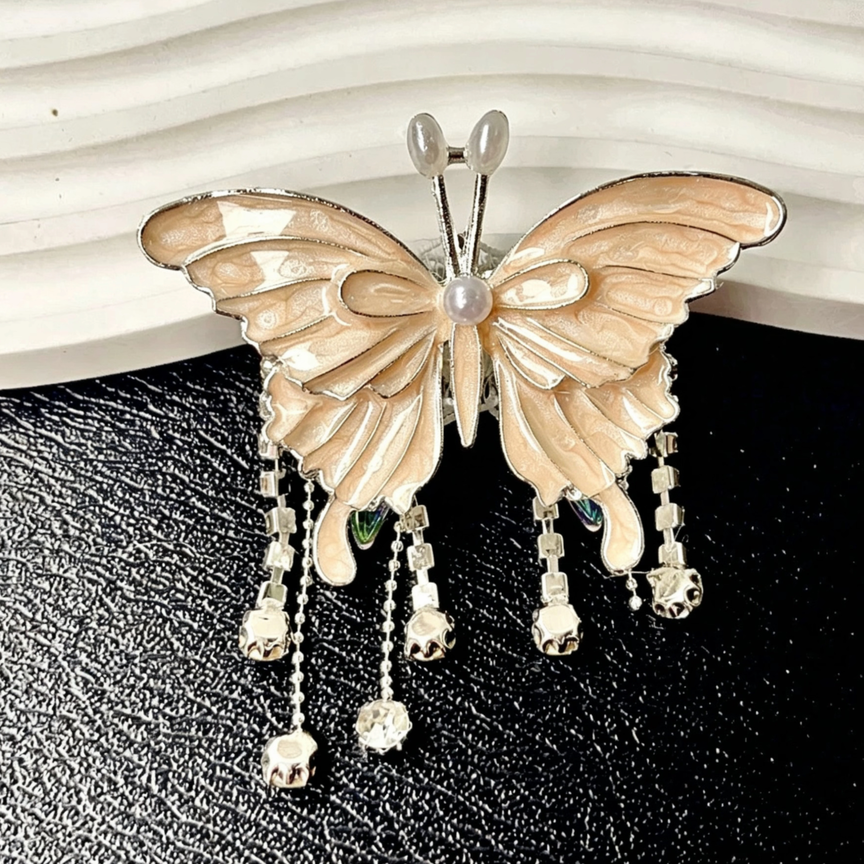 3D Butterfly Tassel Beads
