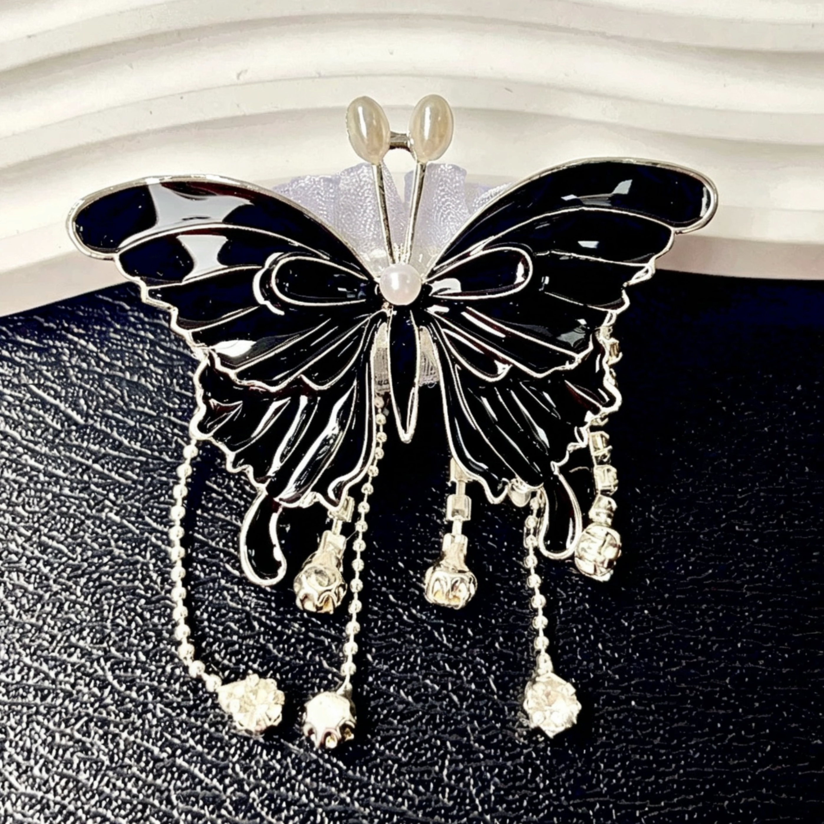3D Butterfly Tassel Beads