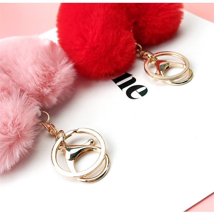 Heart Plush Keychain