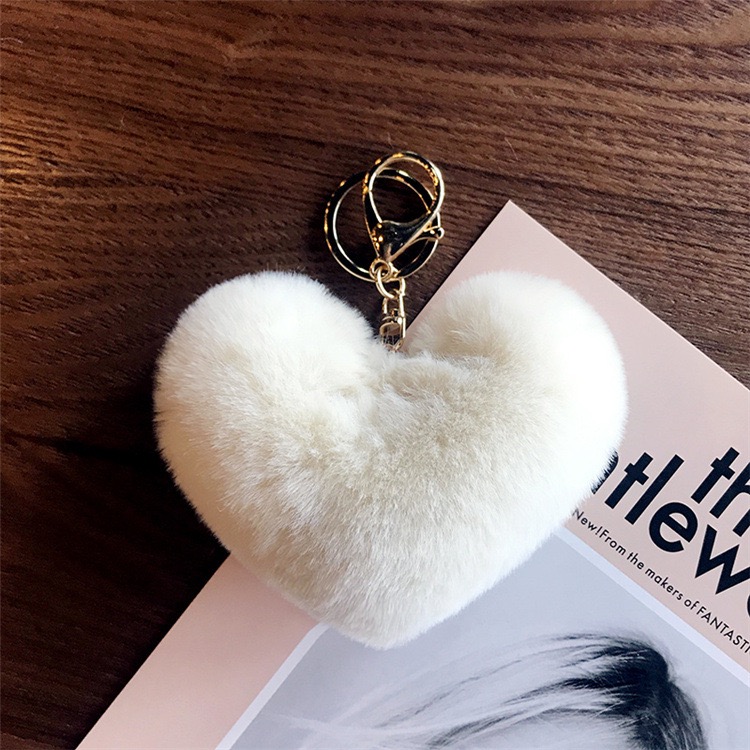 Heart Plush Keychain