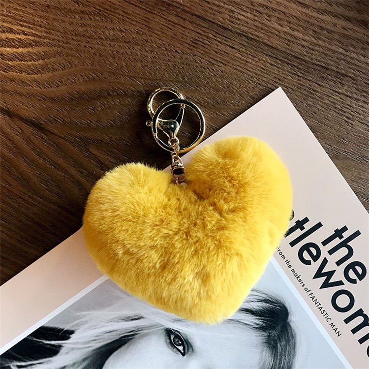 Heart Plush Keychain