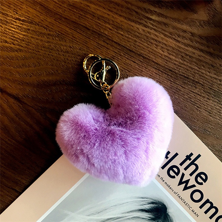 Heart Plush Keychain