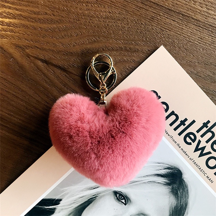 Heart Plush Keychain