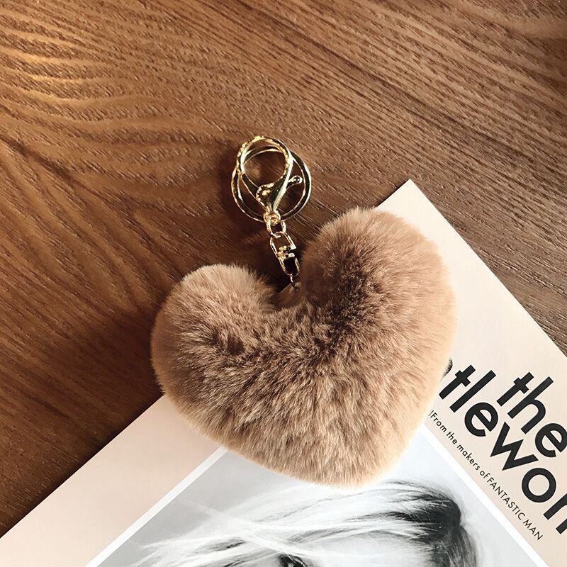 Heart Plush Keychain