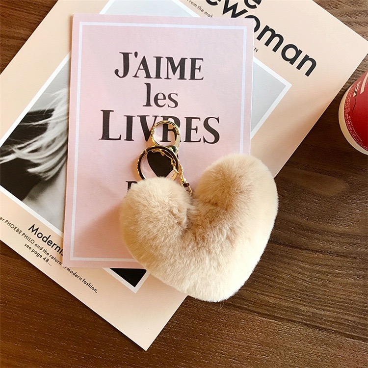 Heart Plush Keychain