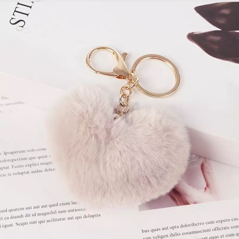 Heart Plush Keychain