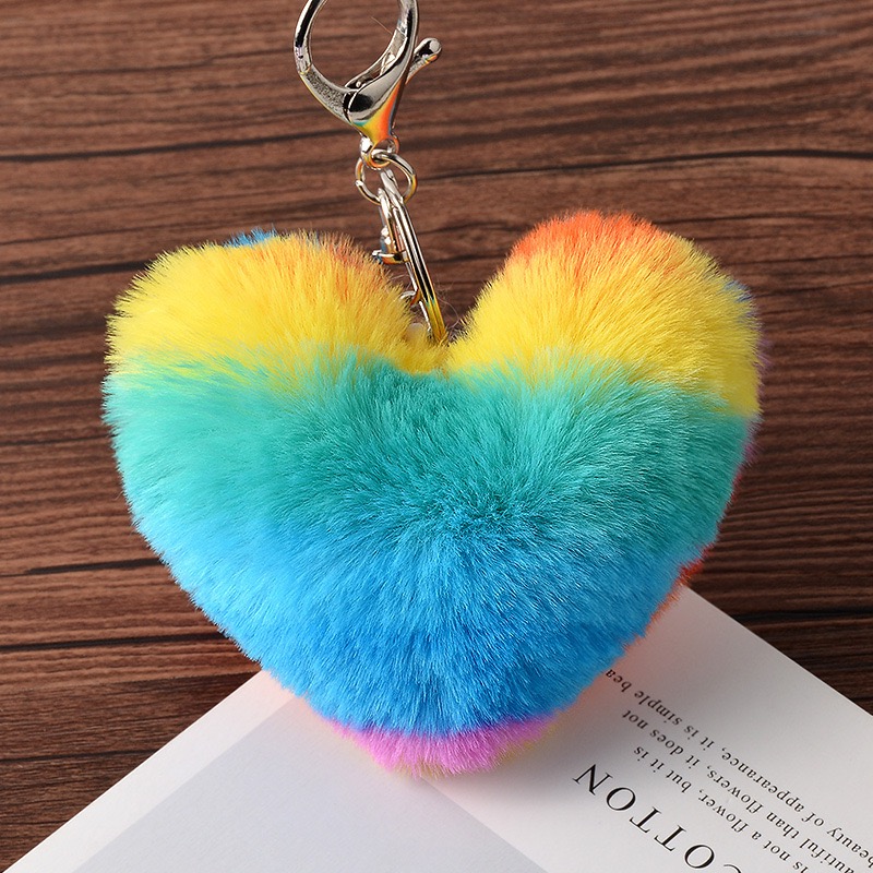 Heart Plush Keychain