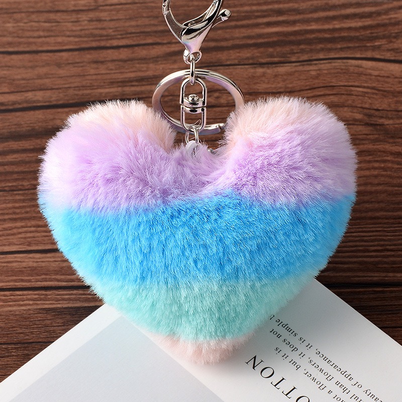 Heart Plush Keychain