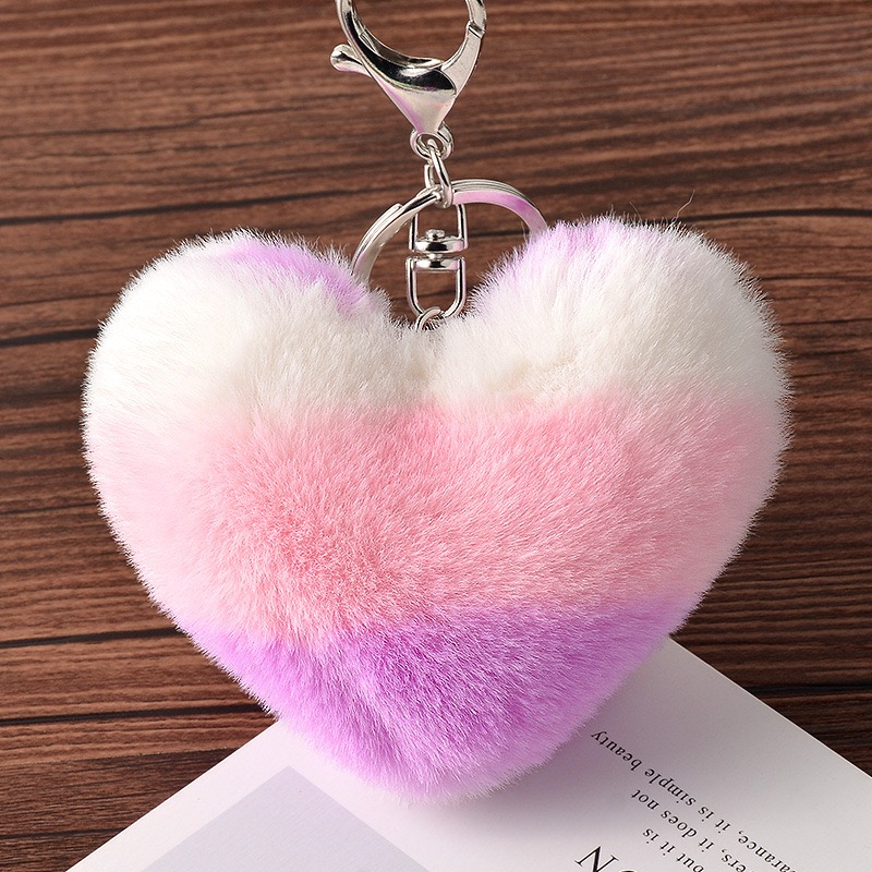 Heart Plush Keychain