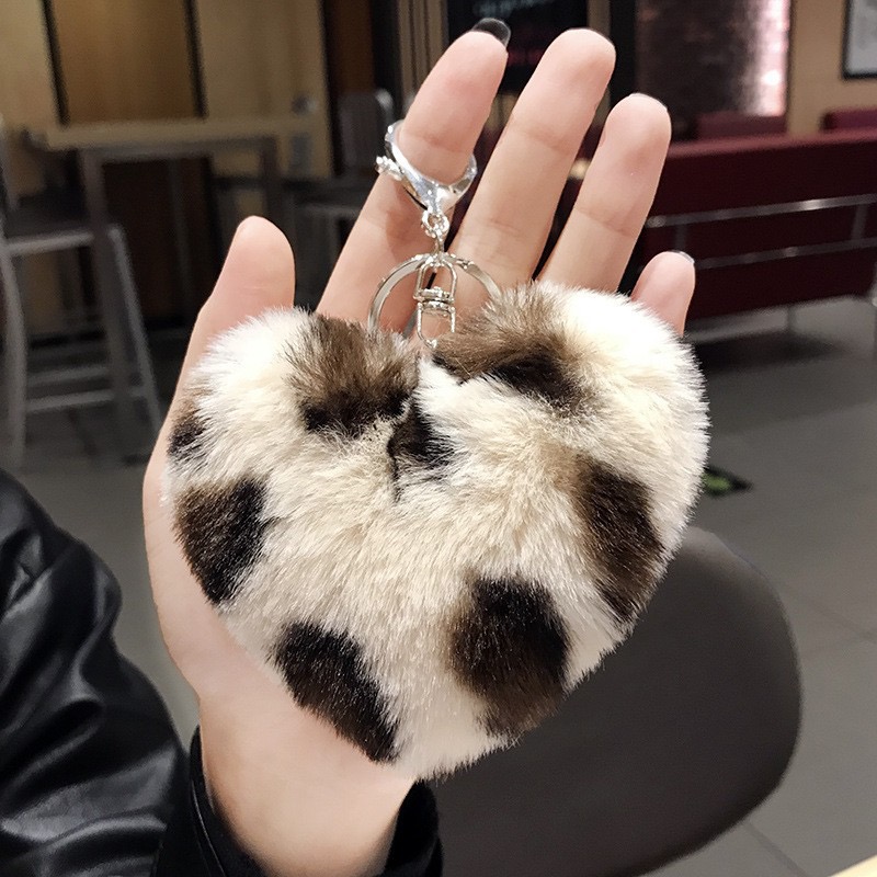 Heart Plush Keychain