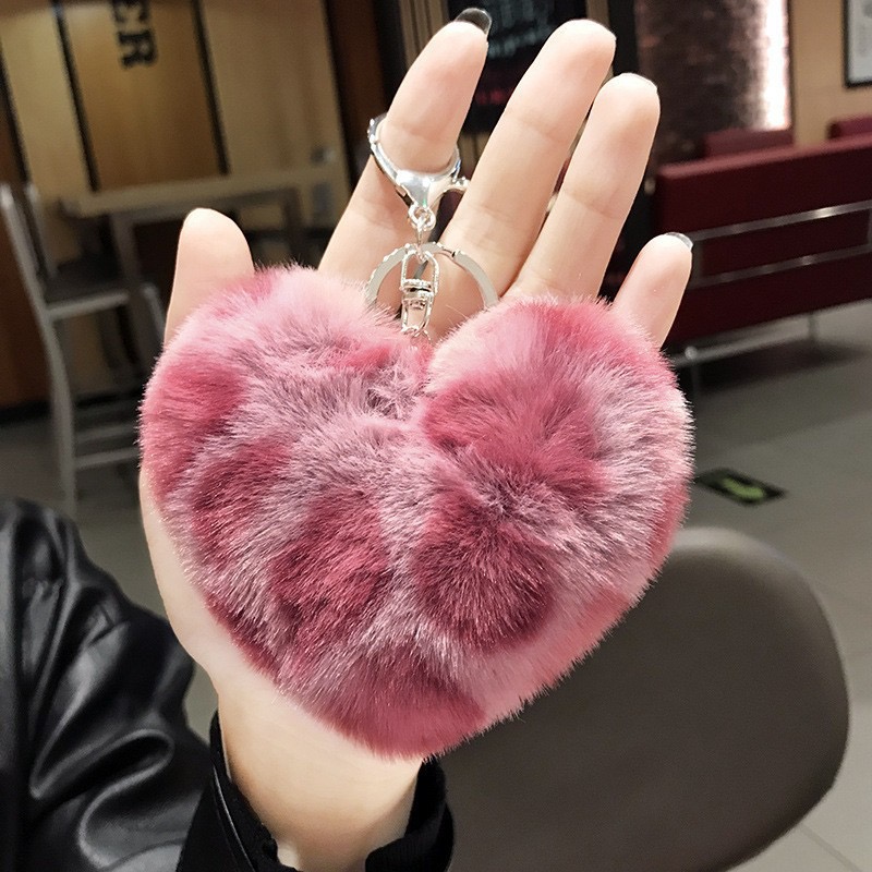Heart Plush Keychain