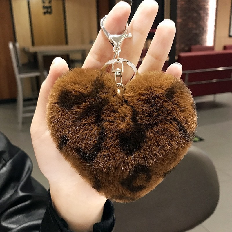 Heart Plush Keychain