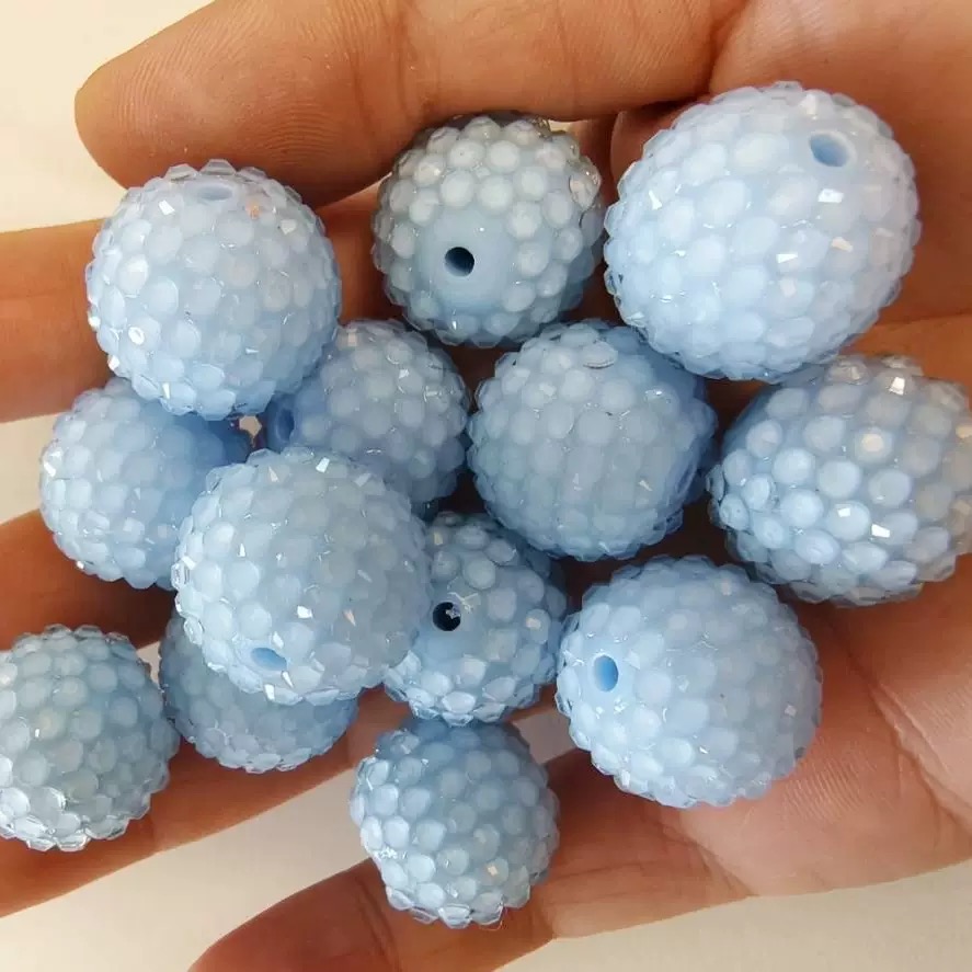  10mm Resin Rhinestone Beads
