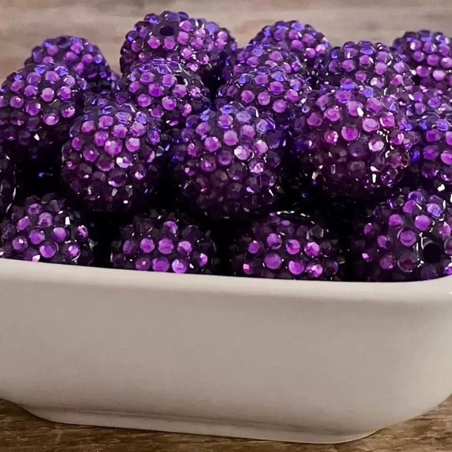  10mm Resin Rhinestone Beads