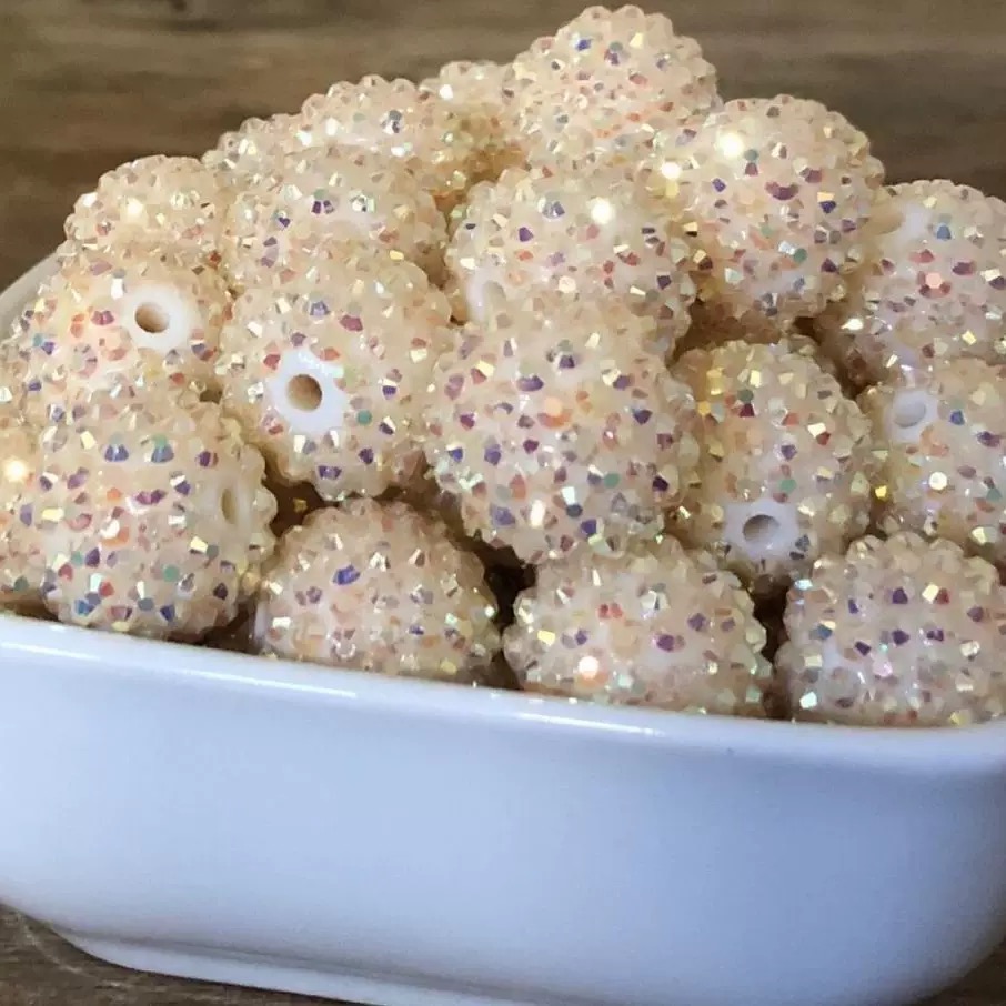 10mm Resin Rhinestone Beads
